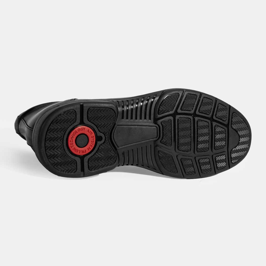 Erkek Siyah DesaComfort Bağcıklı Deri Bot