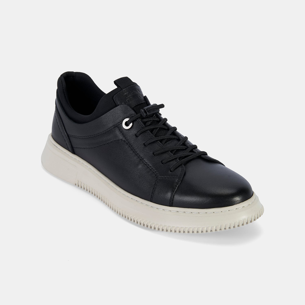 Erkek Siyah DesaComfort Deri Sneaker