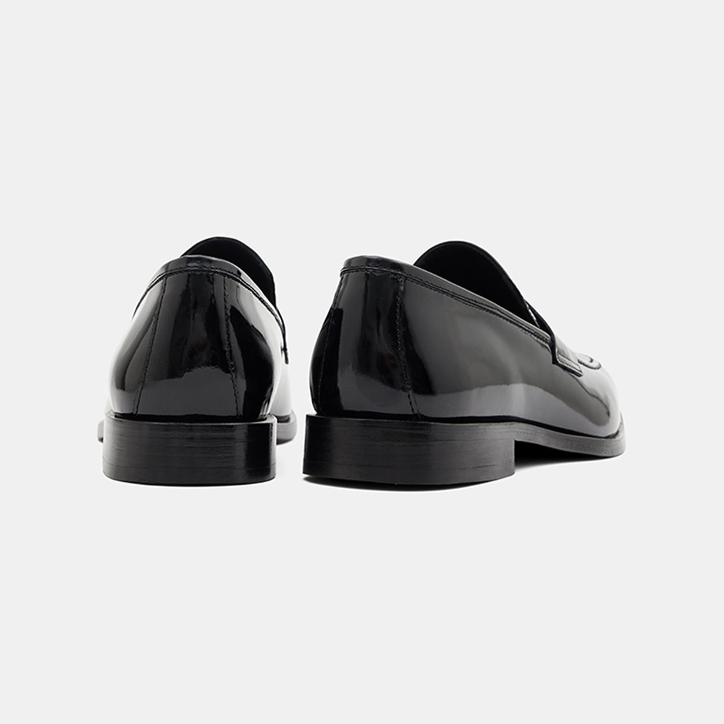 Erkek Siyah Klasik Rugan Deri Loafer