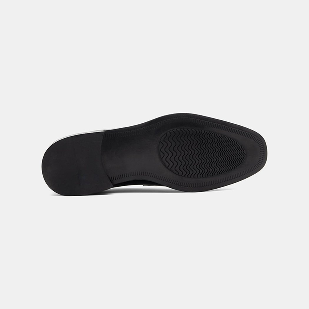 Erkek Siyah Klasik Rugan Deri Loafer