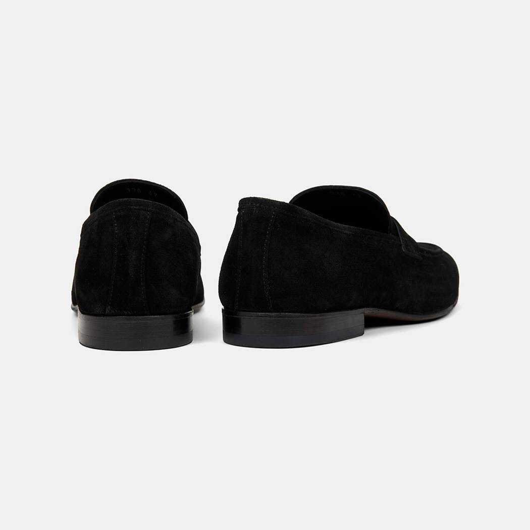 Erkek Siyah Klasik Süet Loafer