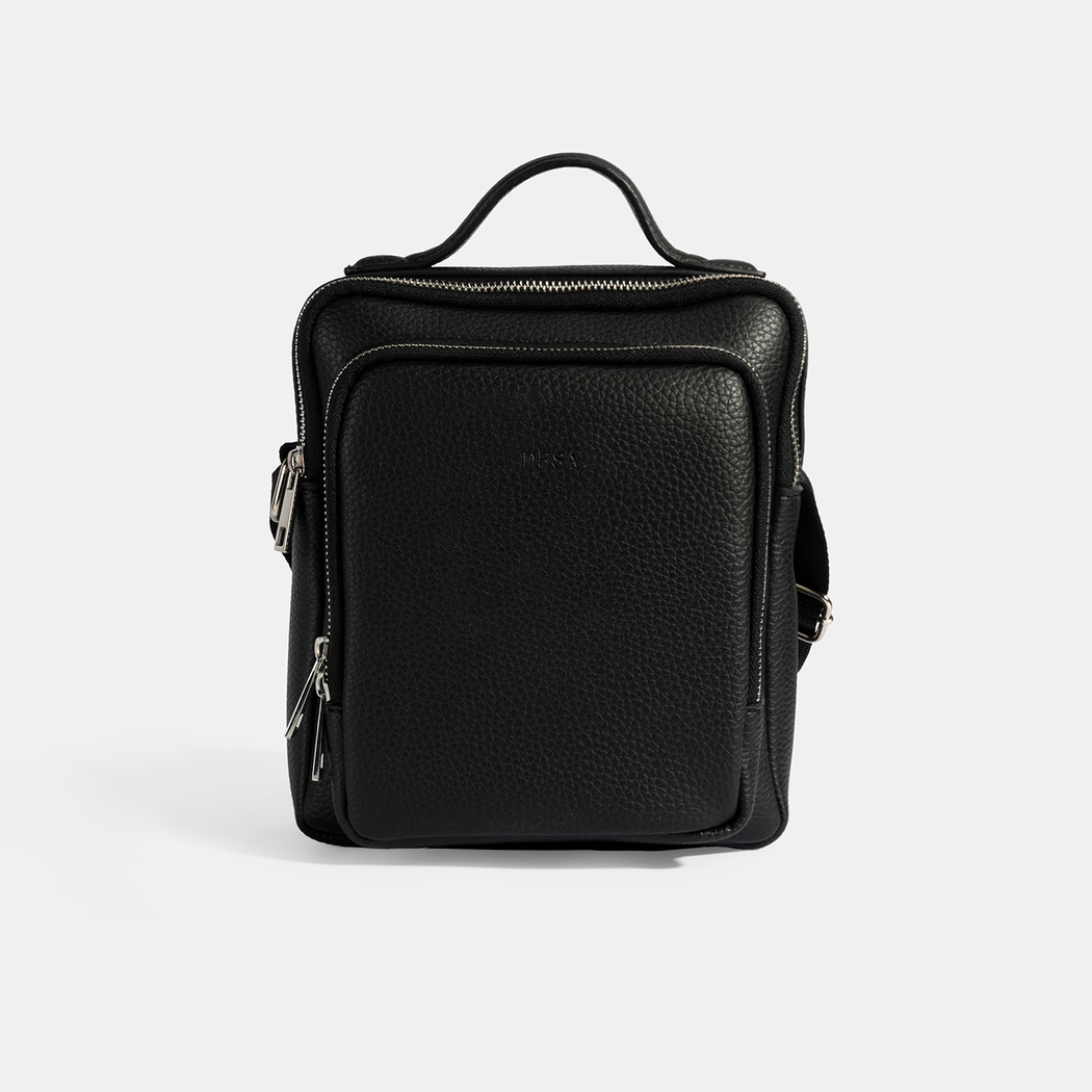 Erkek Siyah Postacı Çantası