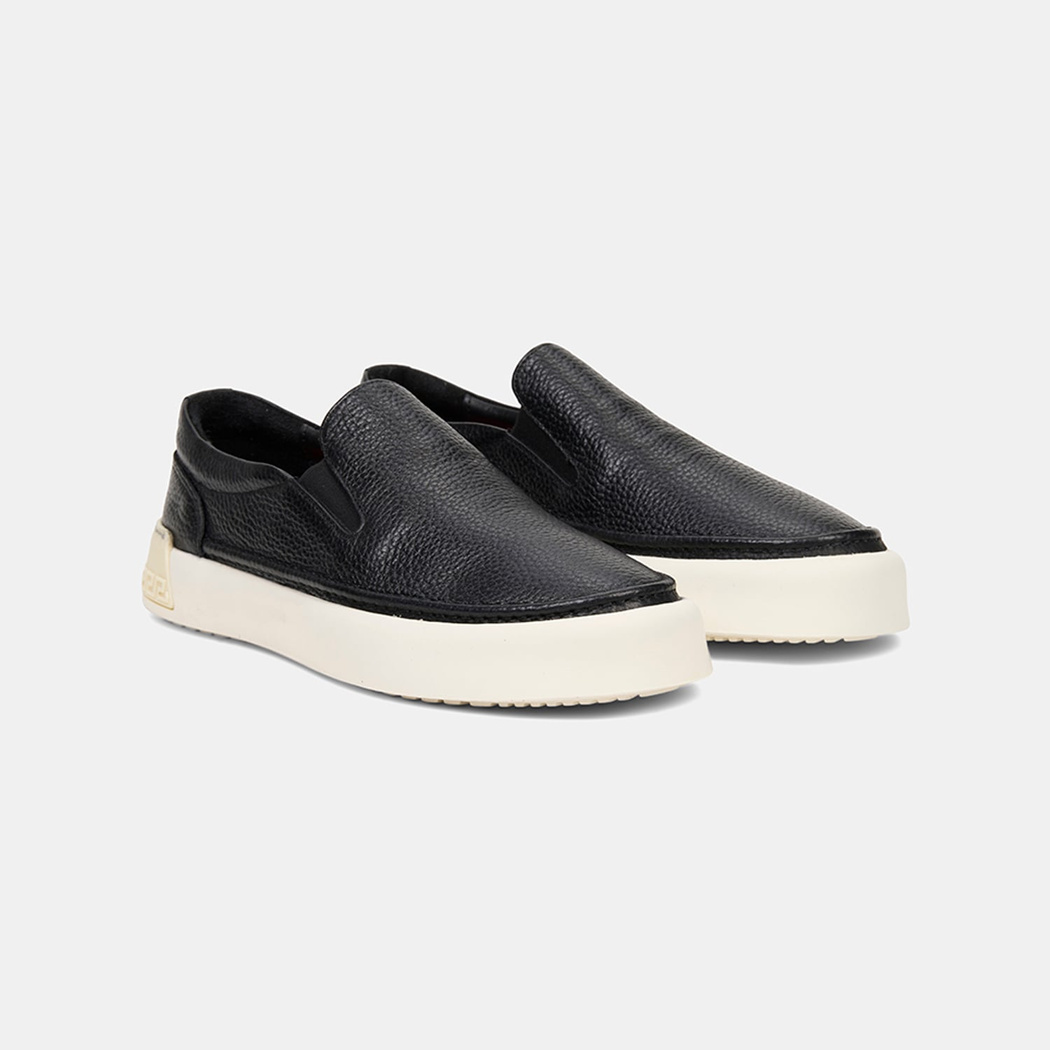 Erkek Siyah Slip-On Deri Loafer