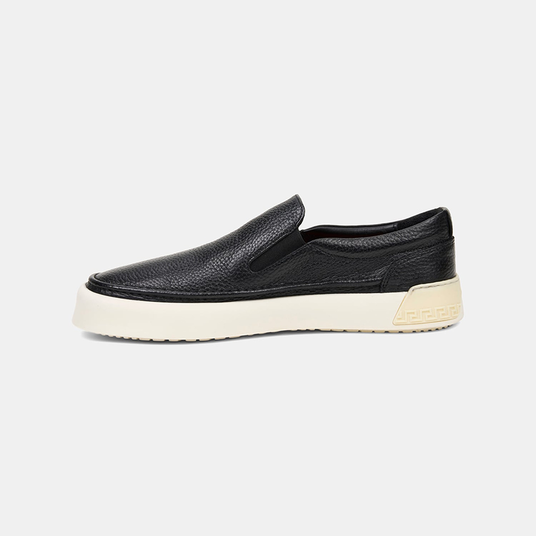 Erkek Siyah Slip-On Deri Loafer