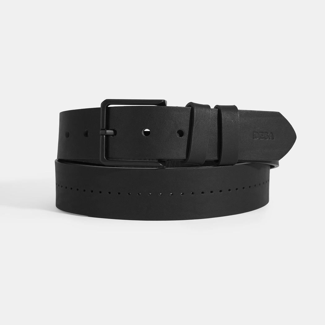 Erkek Siyah Spor Deri Kemer