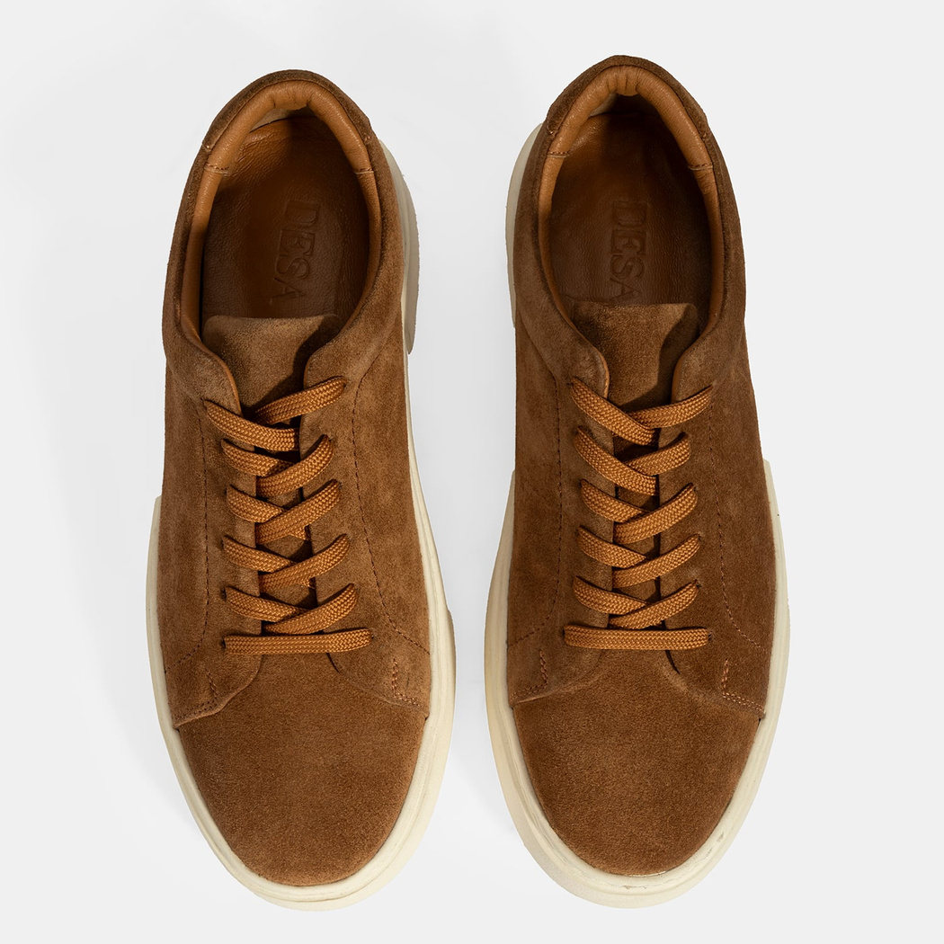 Erkek Taba Bağcıklı Süet Spor Ayakkabı