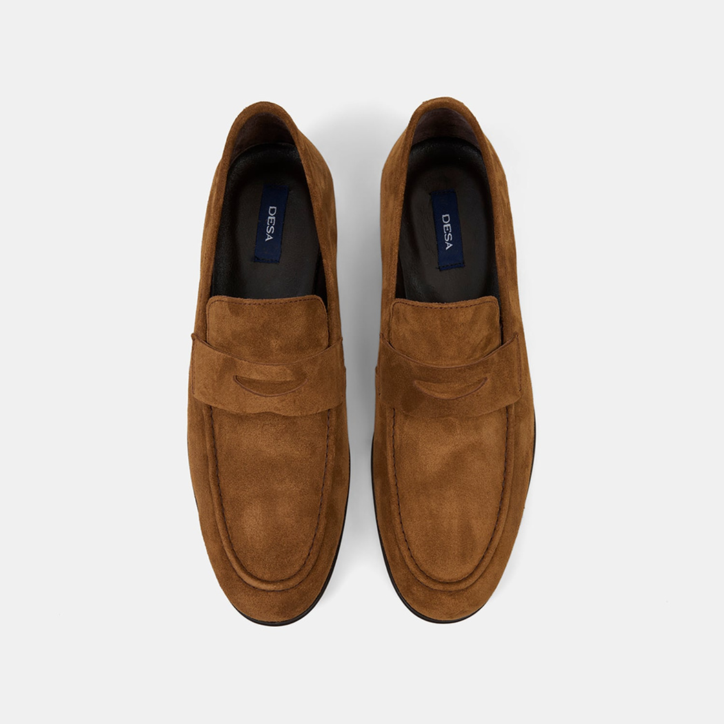 Erkek Taba Klasik Süet Loafer