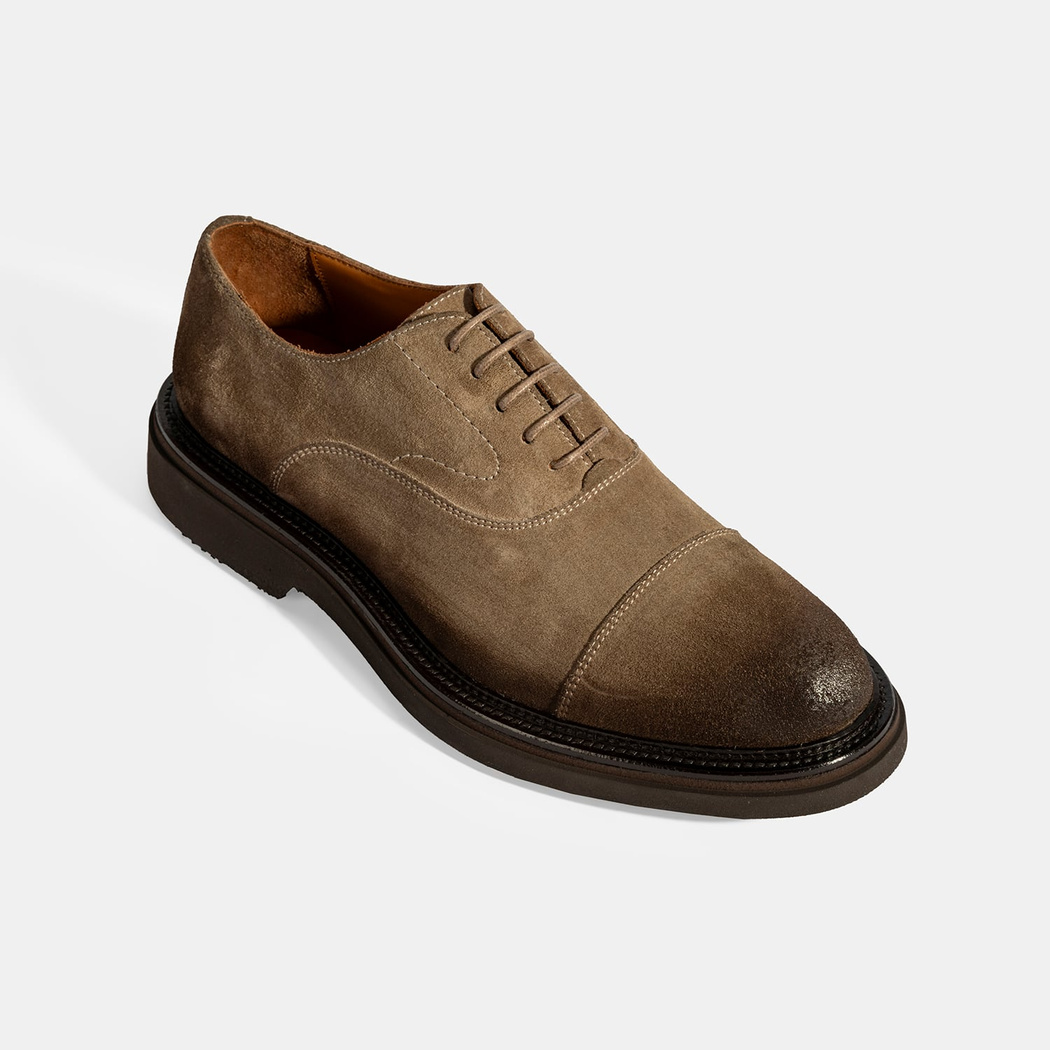 Erkek Vizon Bağcıklı Süet Günlük Ayakkabı