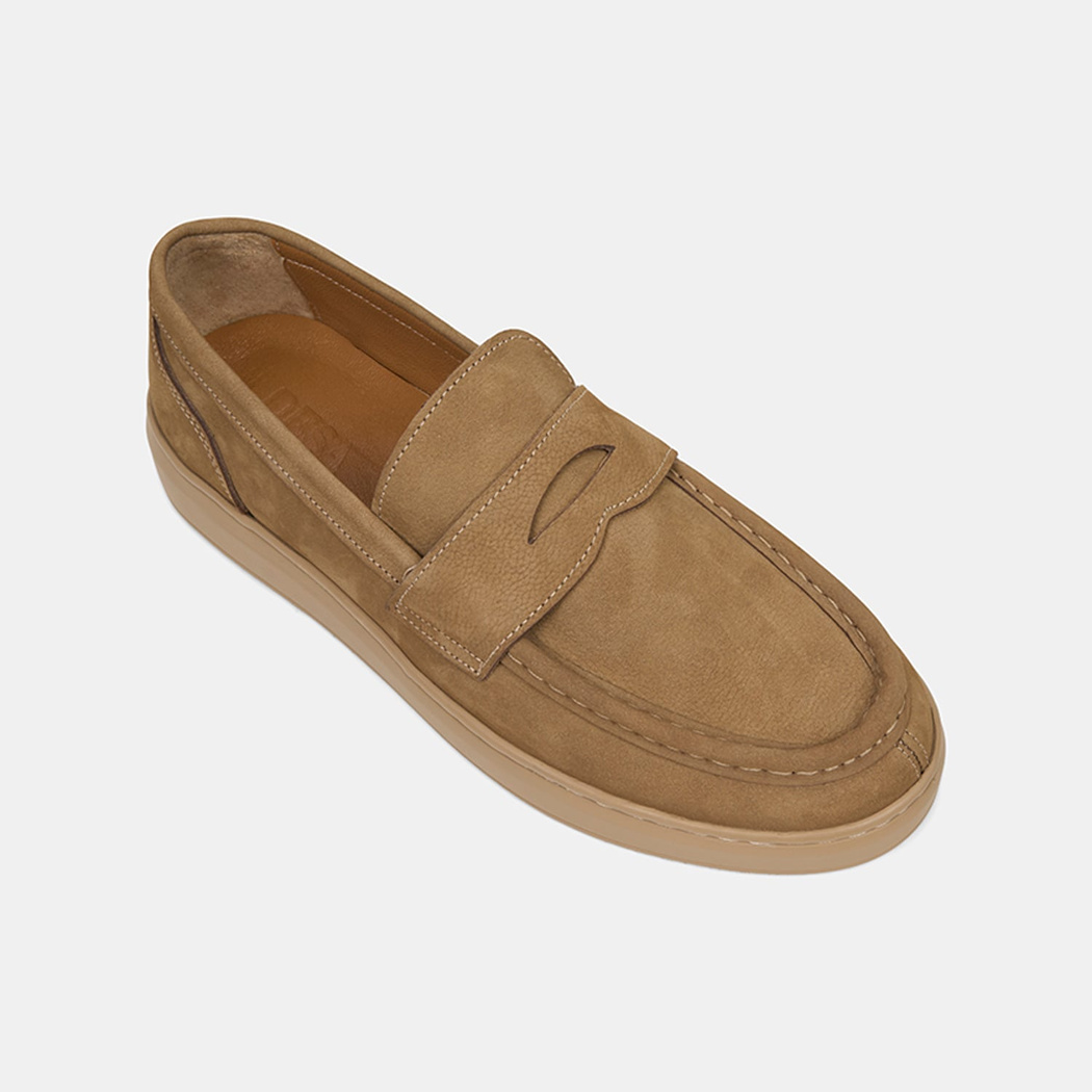 Erkek Vizon Nubuk Deri Loafer