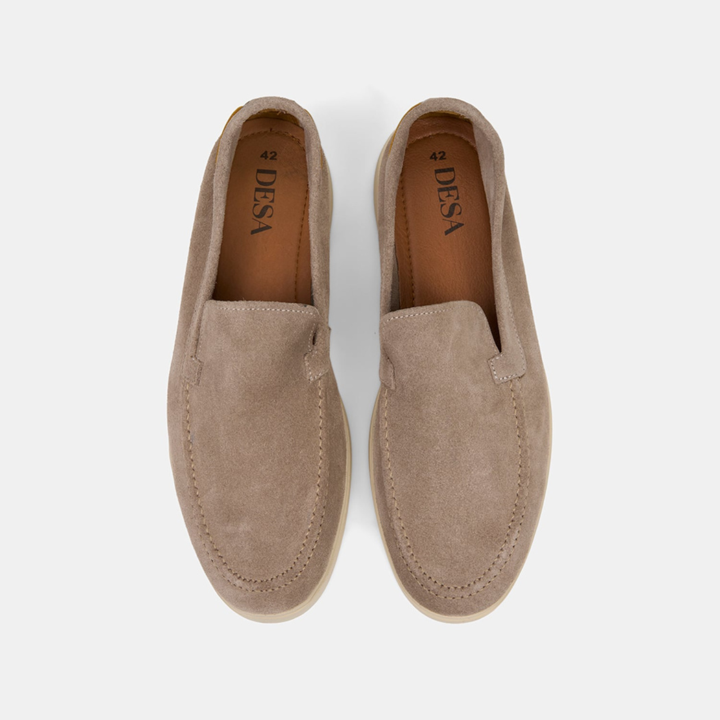 Erkek Vizon Süet Deri Loafer