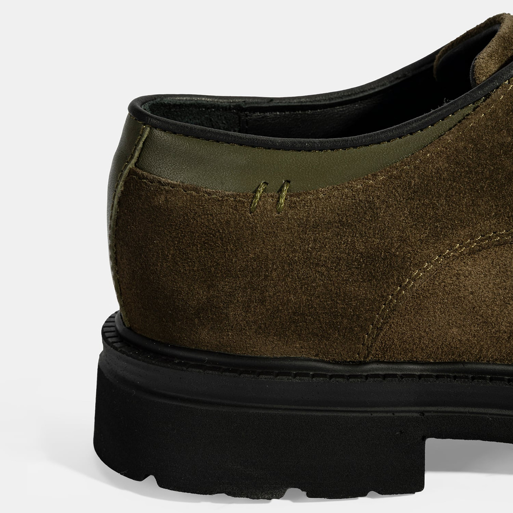 Erkek Yeşil Bağcıklı Süet Günlük Ayakkabı