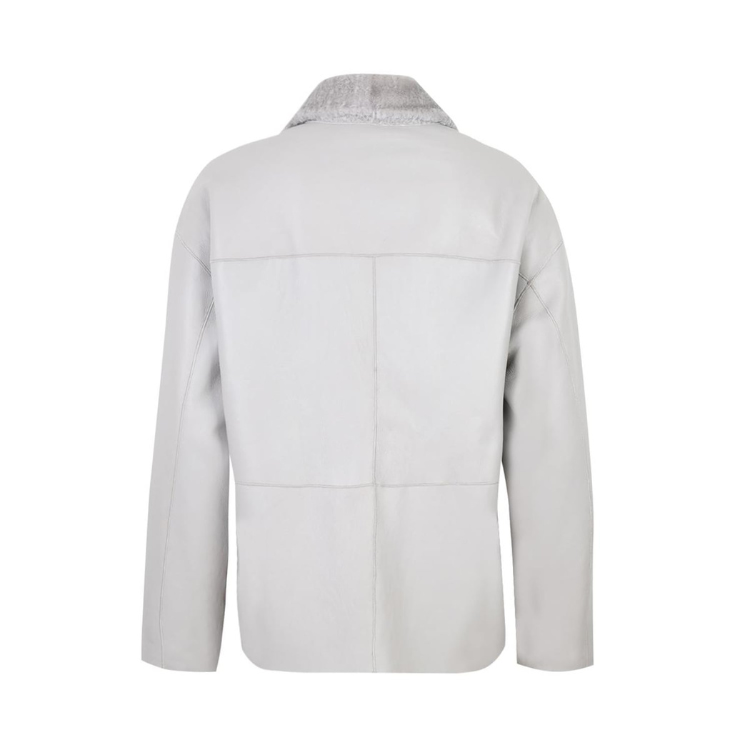 Eternity Gri Kadın Kısa Çift Taraflı Kürk Ceket