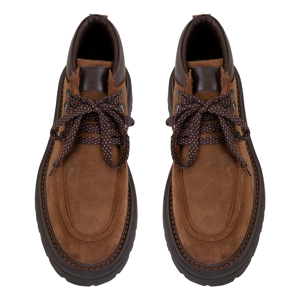 Ethen Taba Erkek Bağcıklı Deri Bot