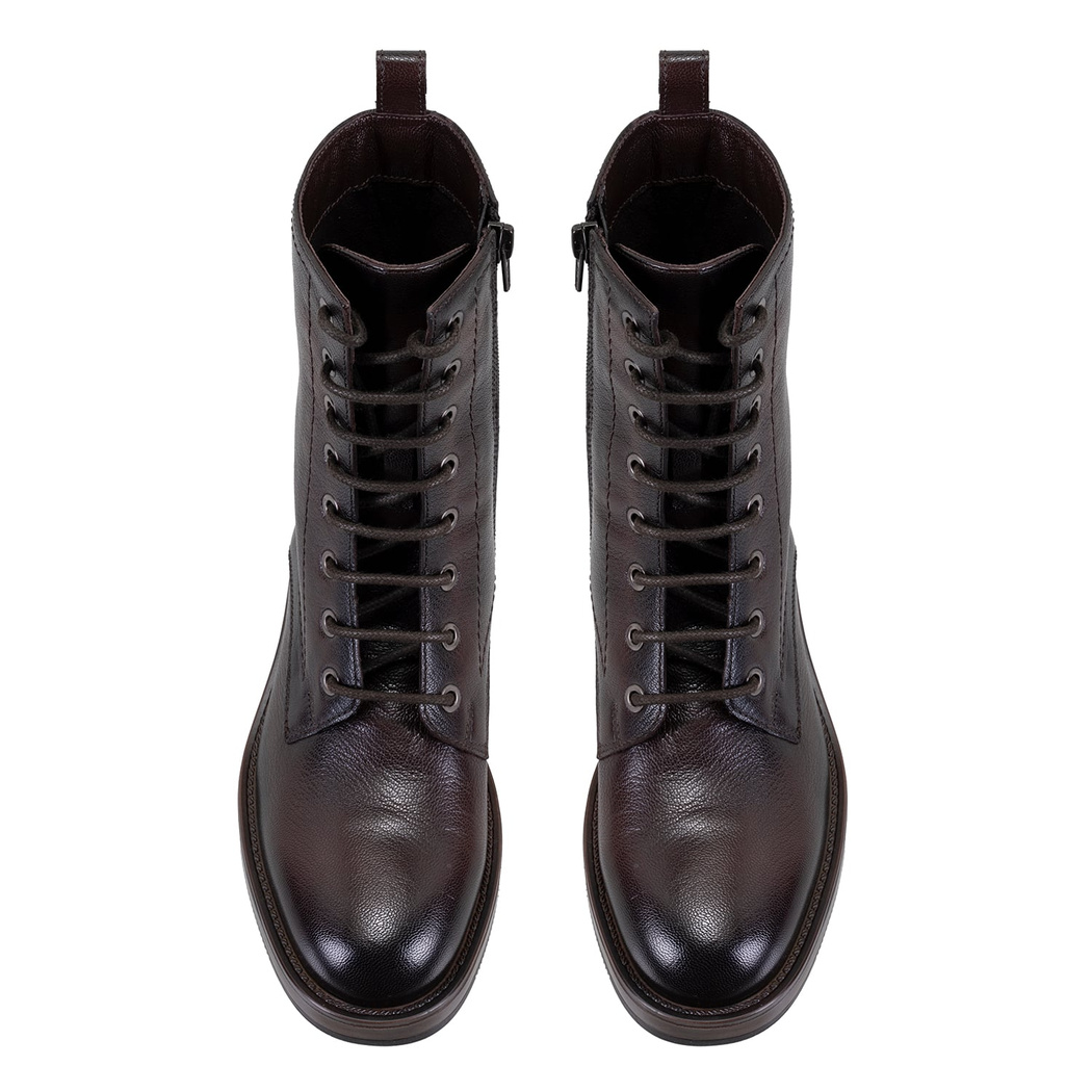 Etira Kahve Kadın Deri Bot