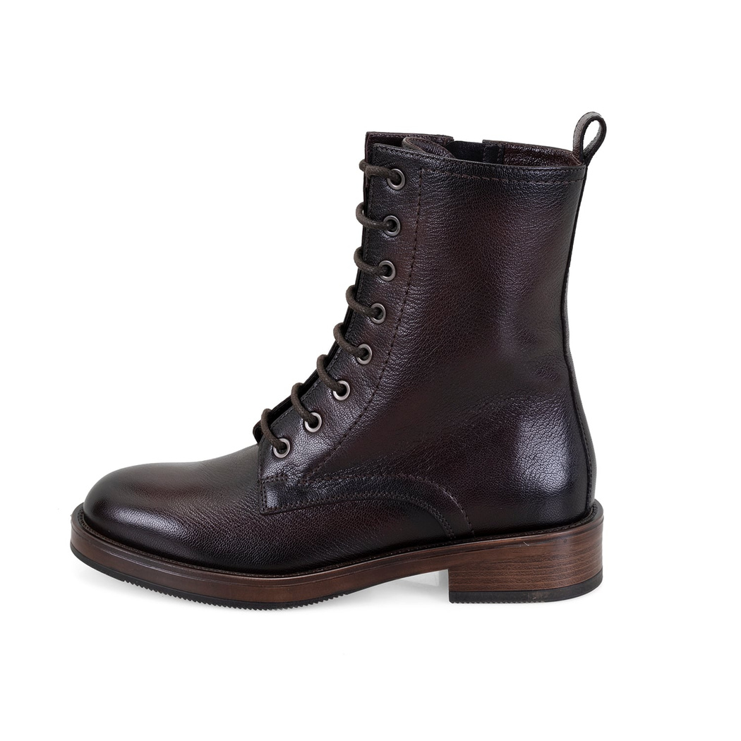 Etira Kahve Kadın Deri Bot