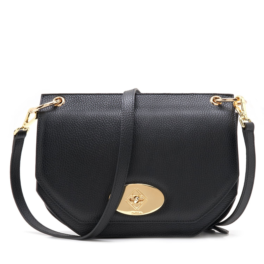 Etta Siyah Kadın Deri Omuz Çantası