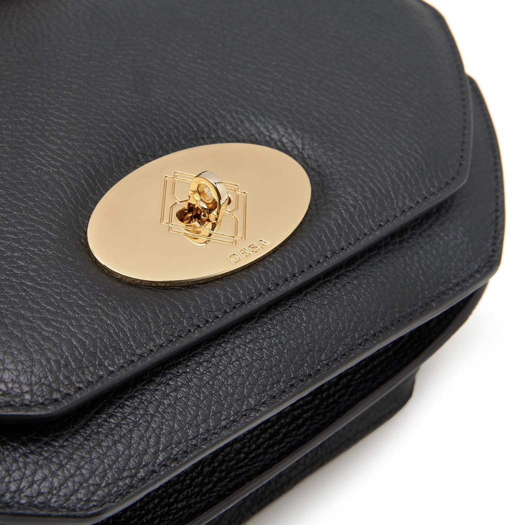 Etta Siyah Kadın Deri Omuz Çantası