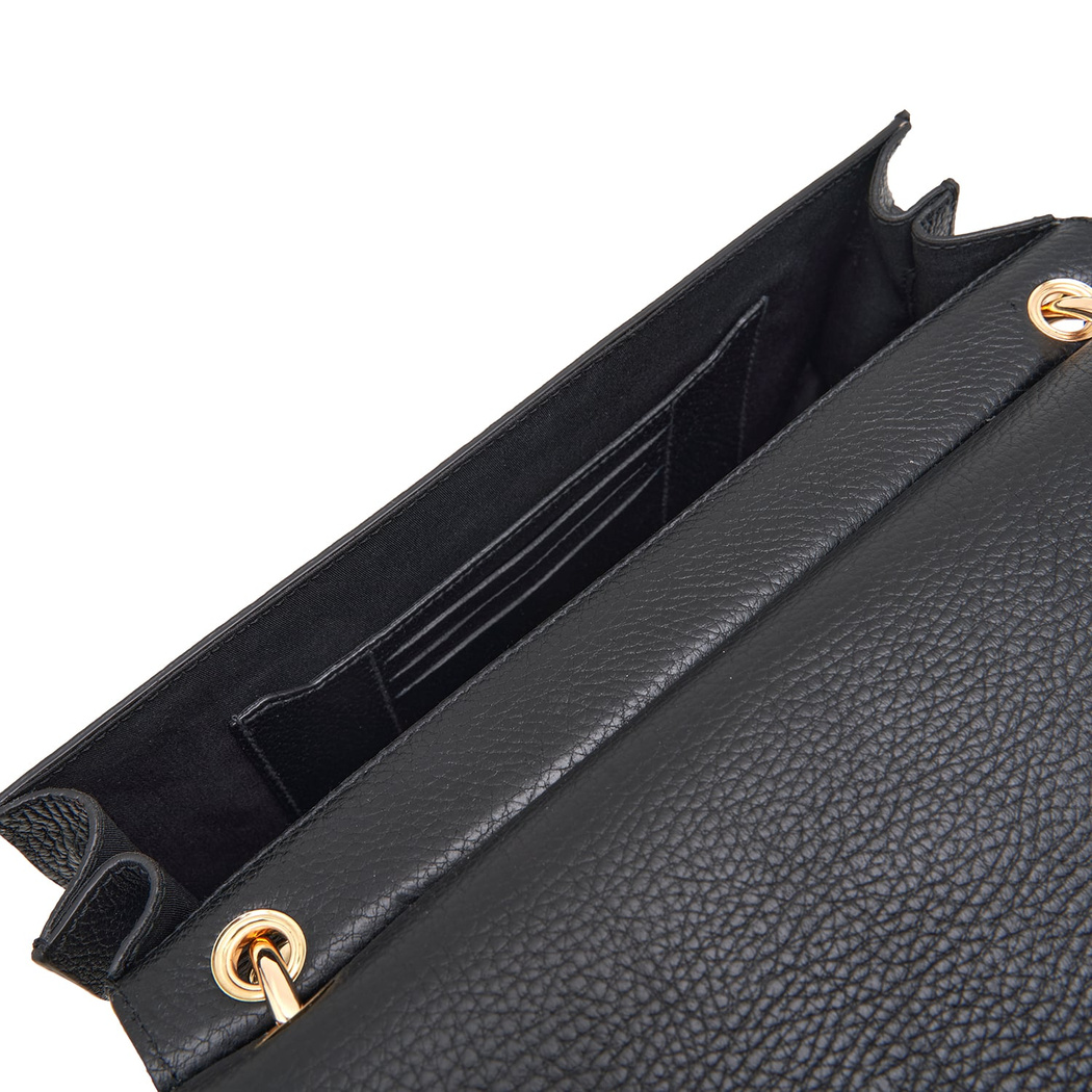 Etta Siyah Kadın Deri Omuz Çantası