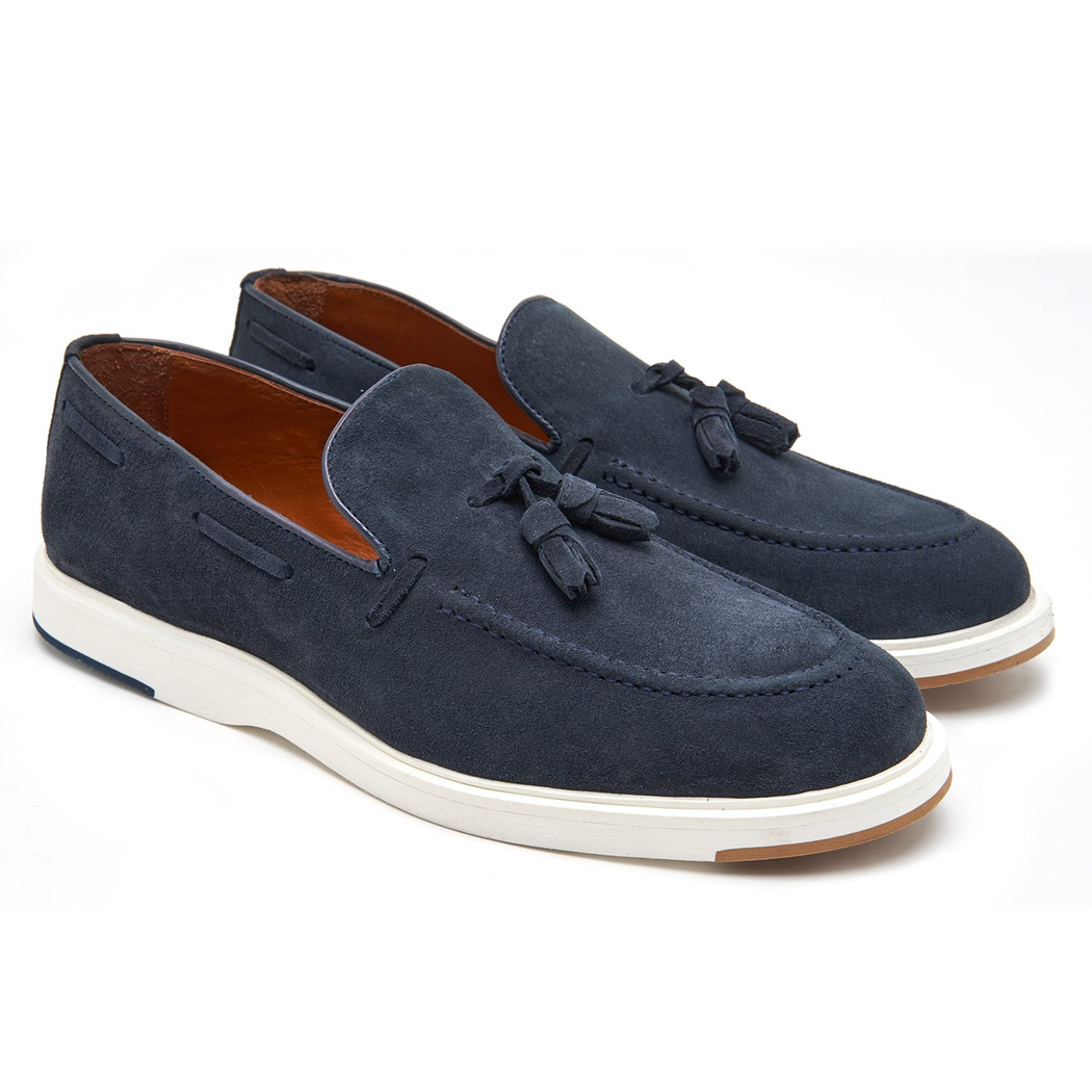 Eve Lacivert Erkek Süet Deri Günlük Ayakkabı