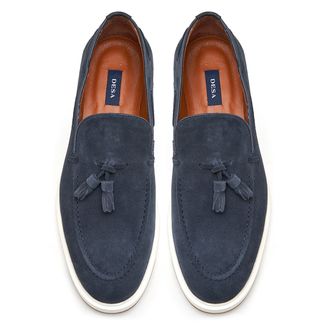 Eve Lacivert Erkek Süet Deri Günlük Ayakkabı