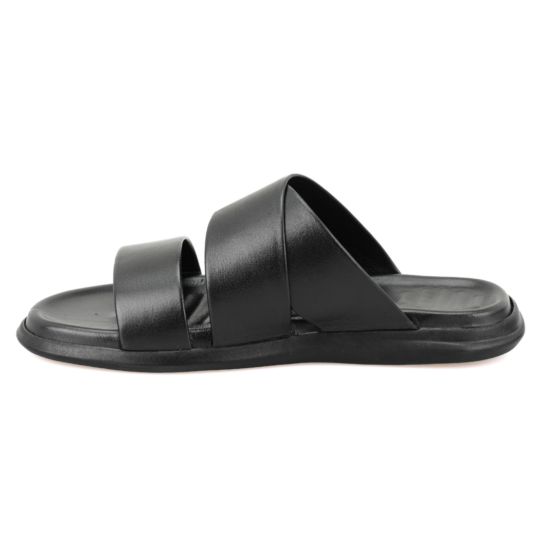 Evelin Siyah Erkek Deri Terlik