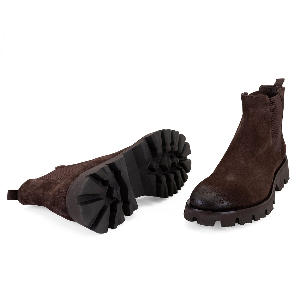 Everet Kahve Erkek Lastikli Deri Chelsea Bot