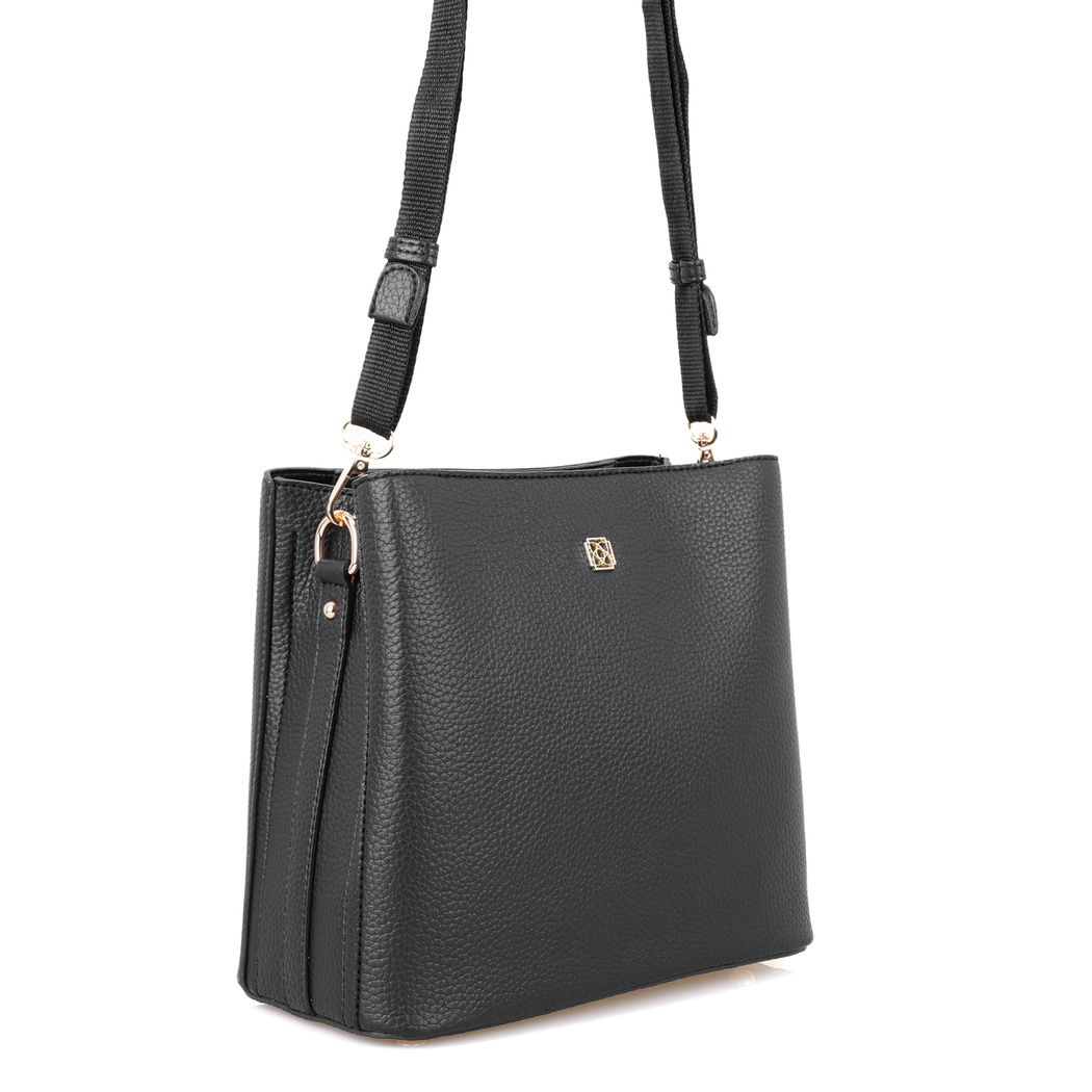 Everleigh Siyah Kadın Postacı Çantası