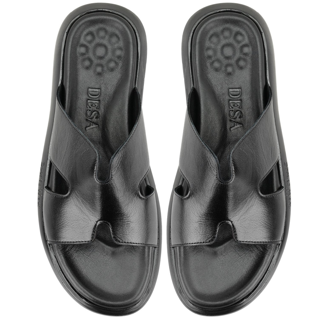 Fabiola Siyah Erkek Deri Terlik