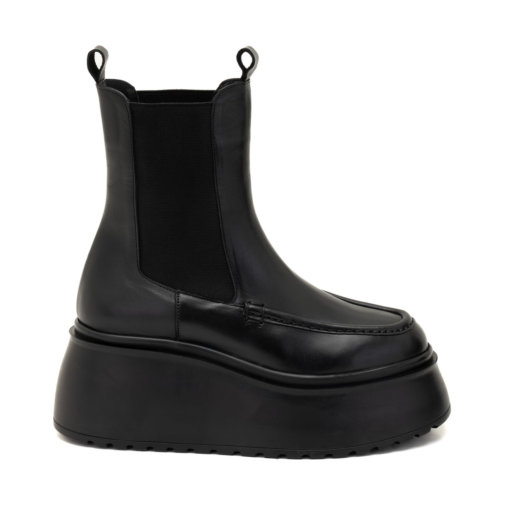 Fatmir Siyah Kadın Deri Bot