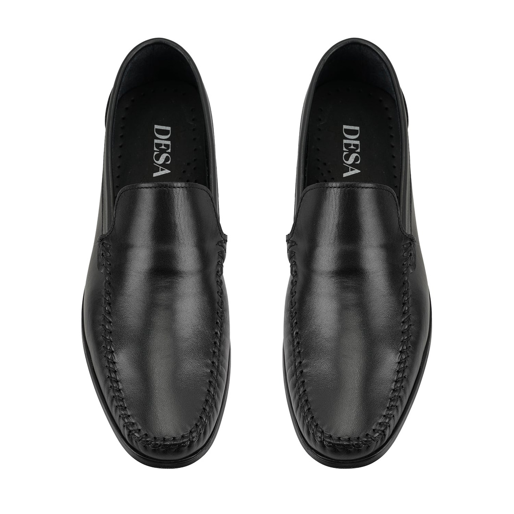 Femand Siyah Erkek Deri Loafer