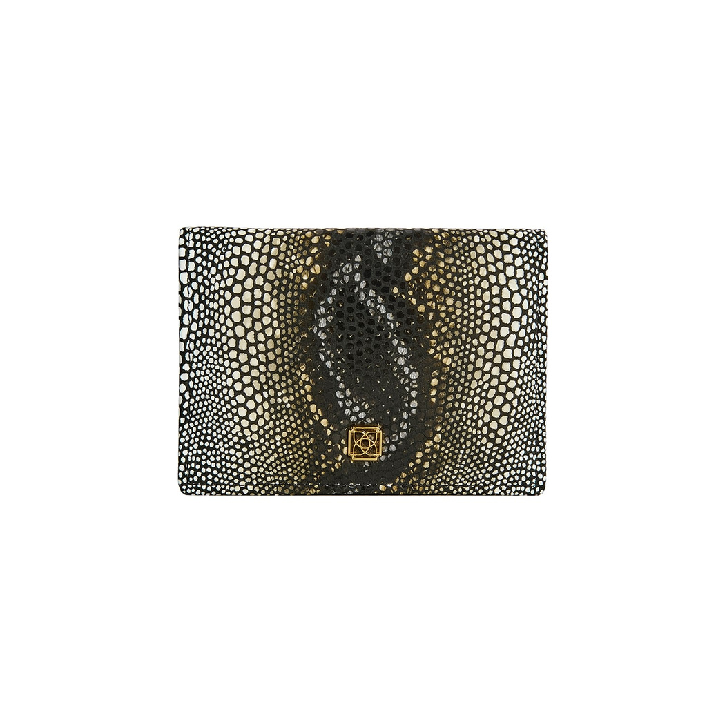 Fidel Kadın Yılan Baskılı Deri Kartlık