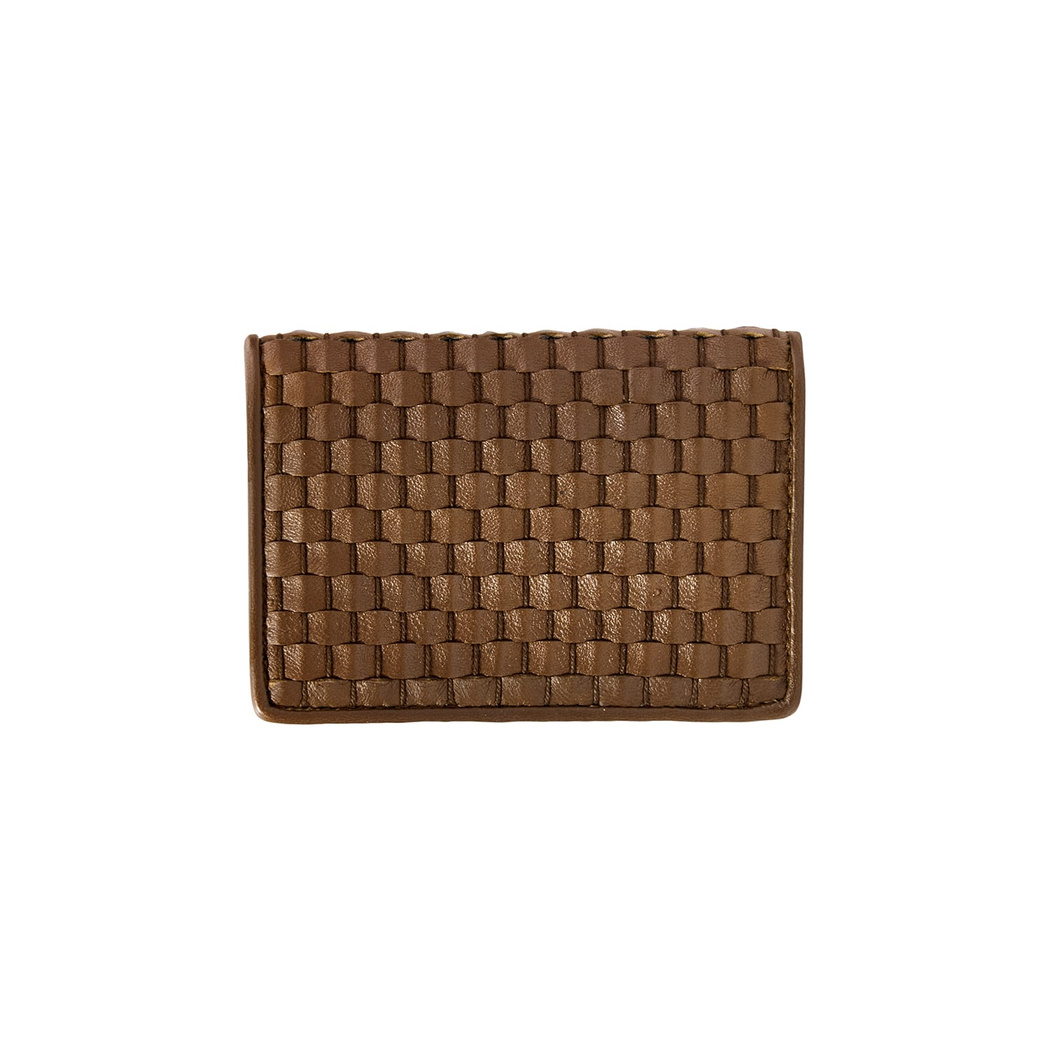 Fidel Örgü Desenli Deri Kartlık