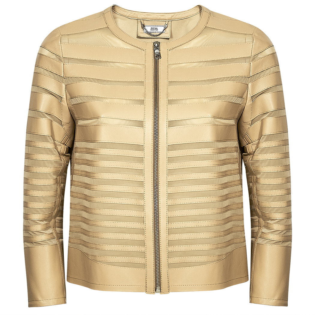 Fiorella Kadın Panelli Anatomik Deri Ceket