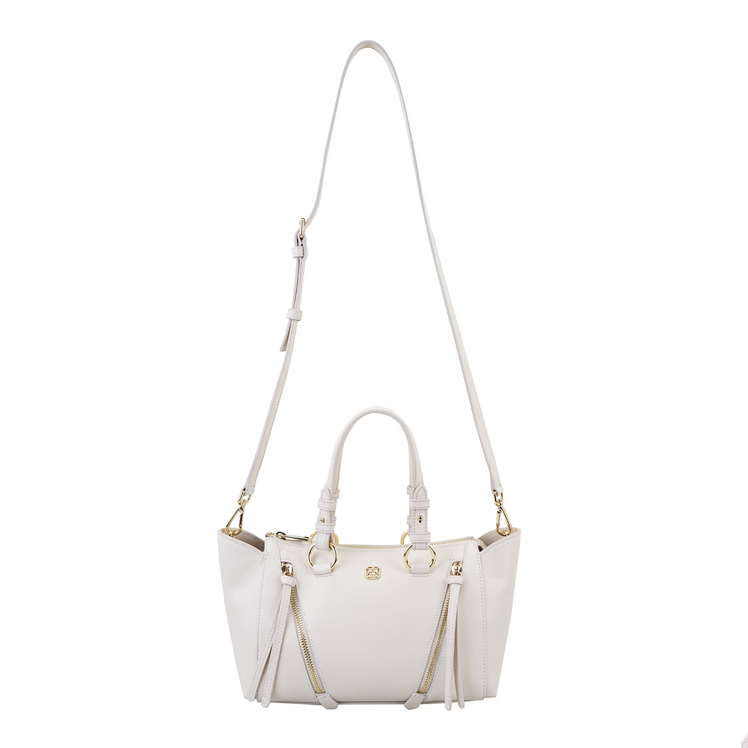 Garten Bej Kadın Deri El Çantası