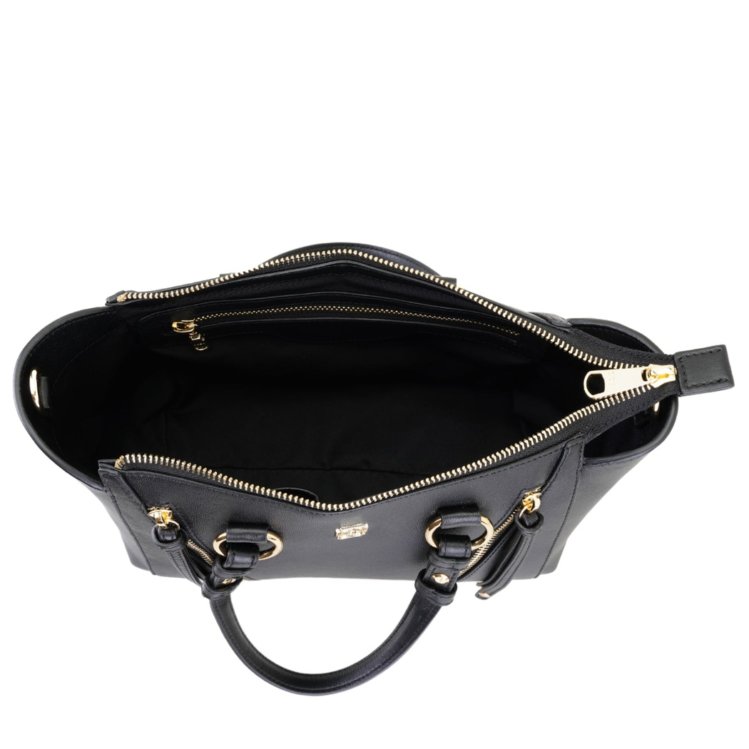 Garten Siyah Kadın Deri El Çantası