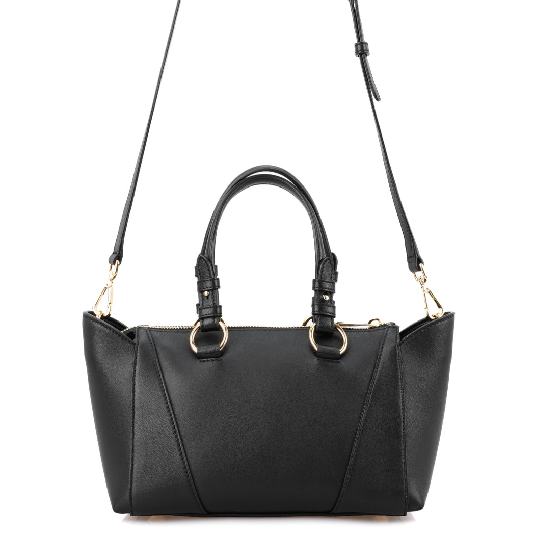 Garten Siyah Kadın Deri El Çantası