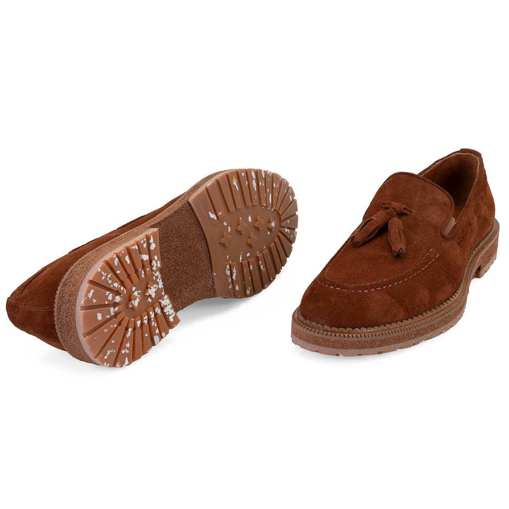 Gavyn Taba Erkek Süet Deri Loafer