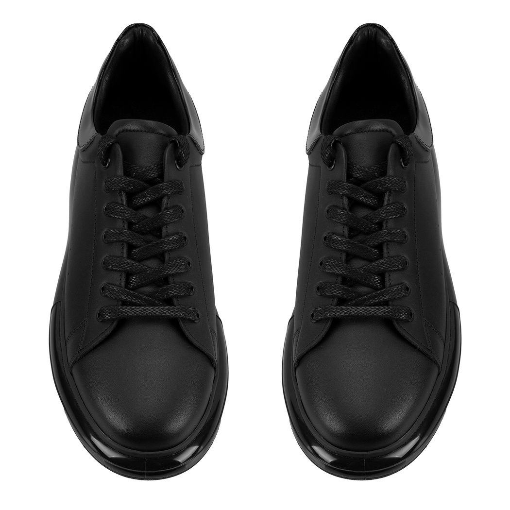 Gianni Siyah Erkek Deri Spor Ayakkabı