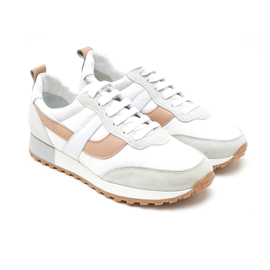 Gig Bej Kadın Deri Spor Ayakkabı