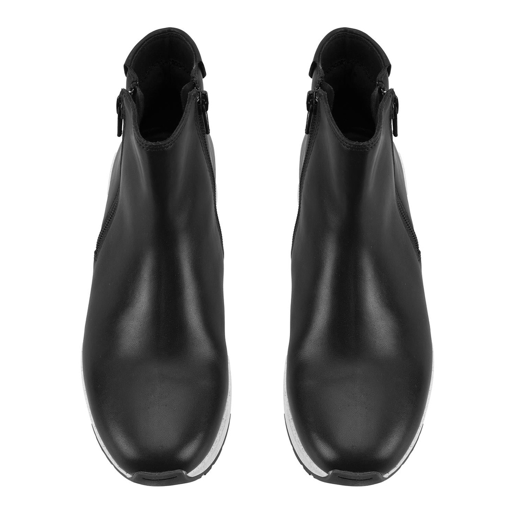 Gillian Siyah Kadın DesaComfort Fermuarlı Deri Bot