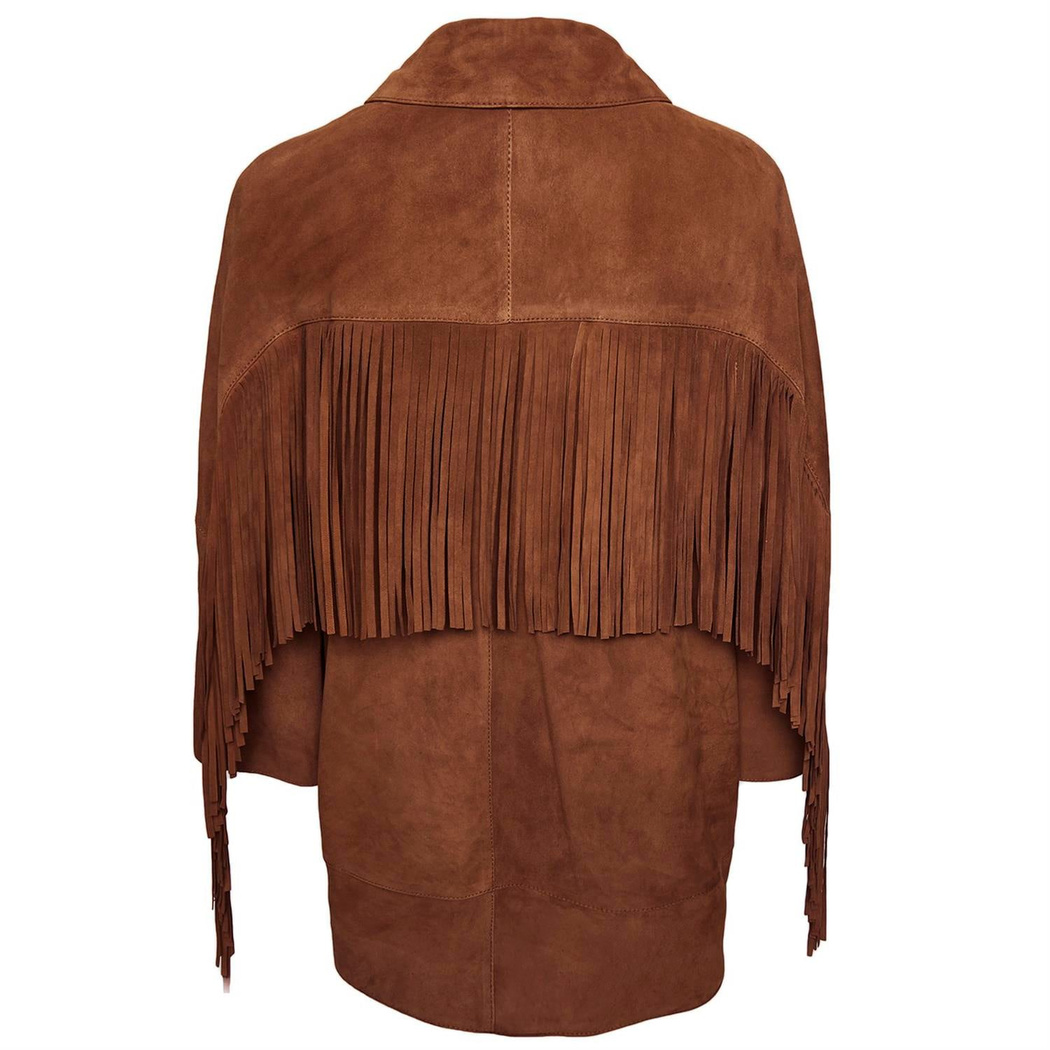 Giona Kadın Süet Püsküllü Ceket