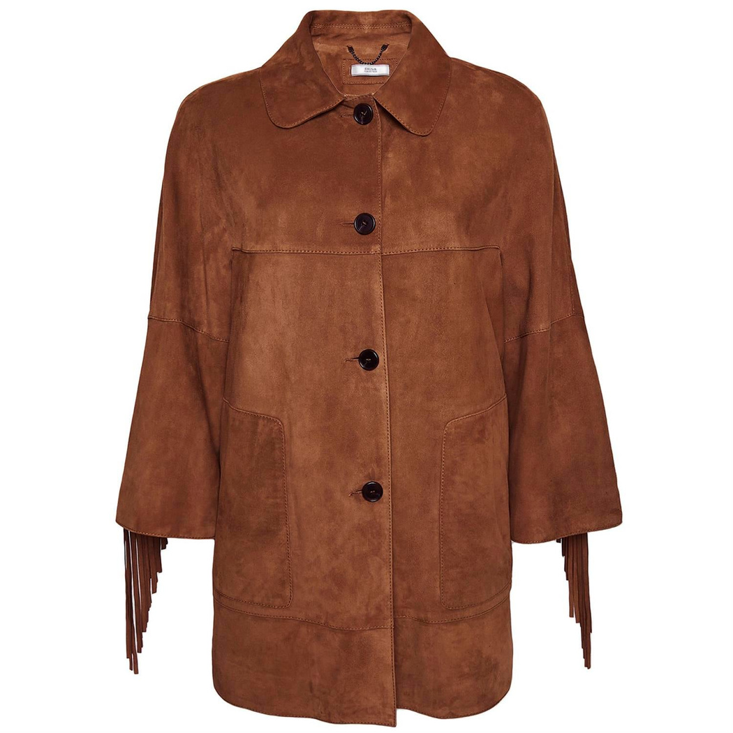 Giona Kadın Süet Püsküllü Ceket