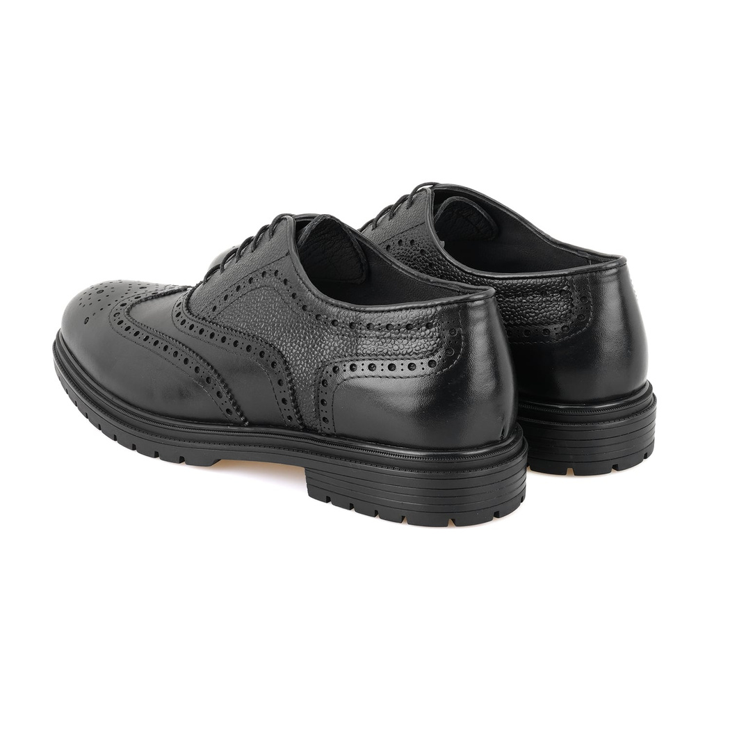 Gixos Siyah Erkek Deri Klasik Ayakkabı