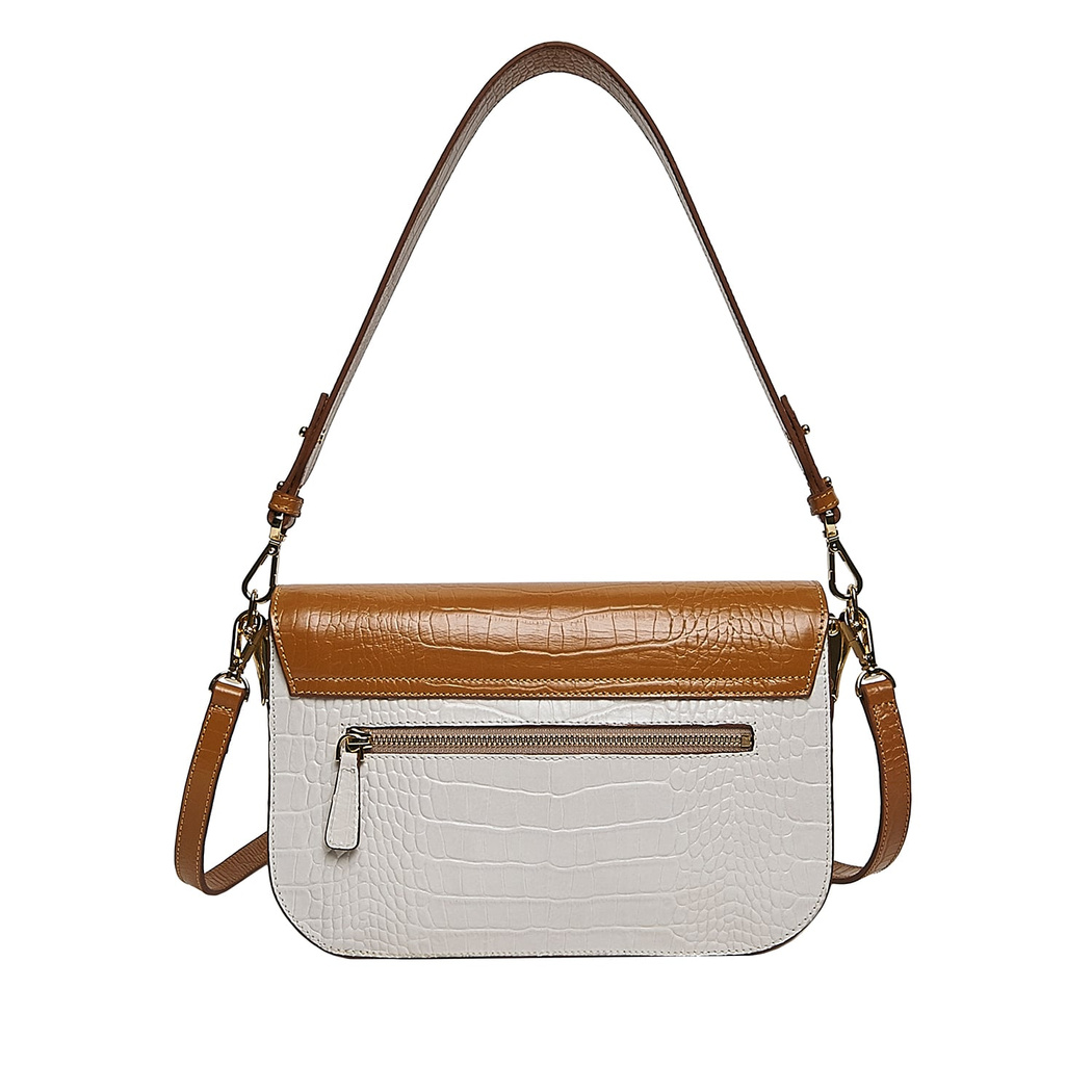 Glaro Kadın Kroko Baskılı Deri Postacı Çantası