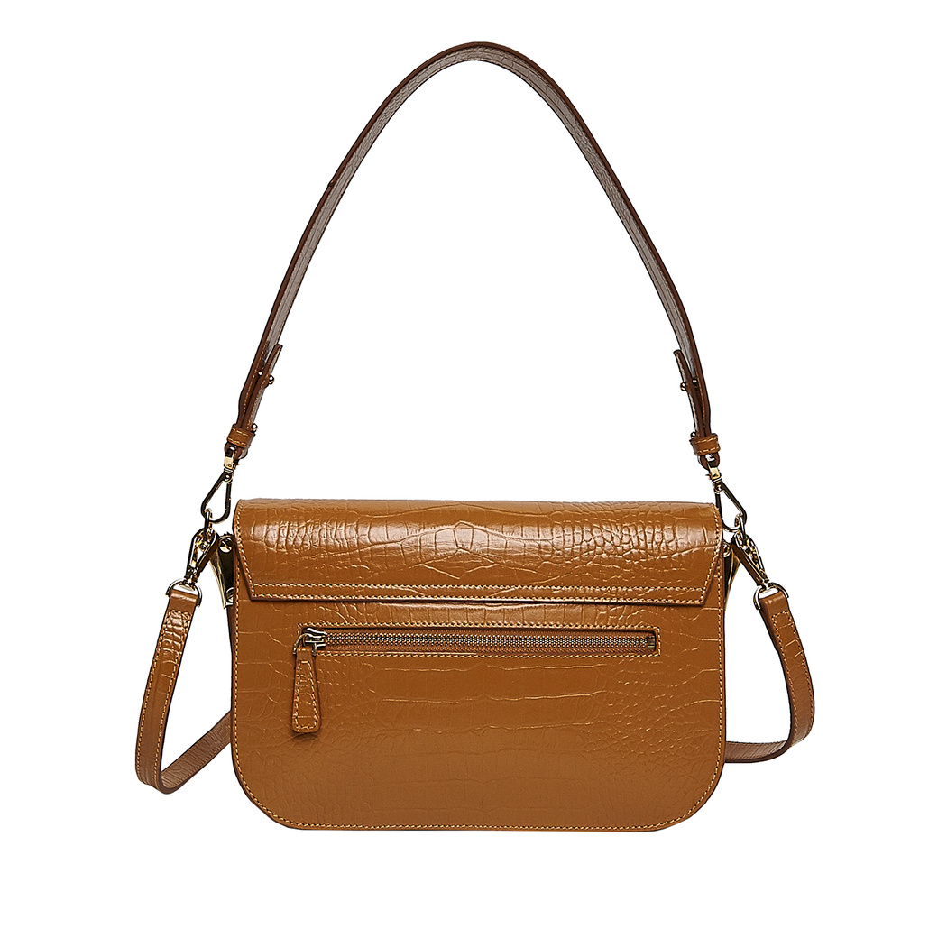 Glaro Kadın Kroko Baskılı Deri Postacı Çantası