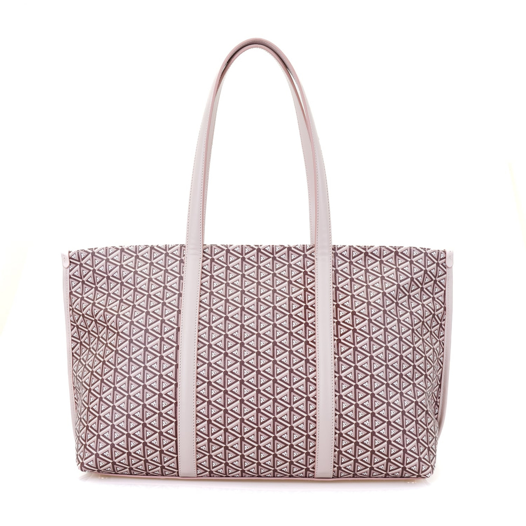 Grano Bej Kadın Monogram Deri Alışveriş Çantası