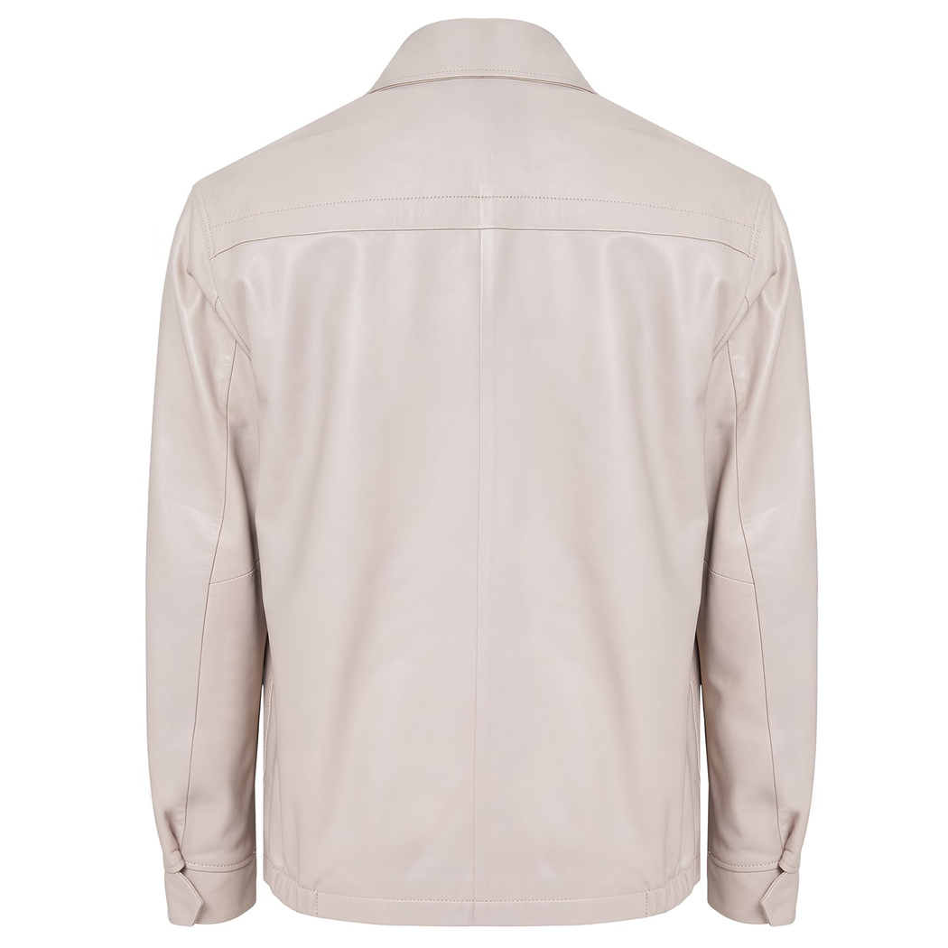 Gri Bell Erkek Deri Gömlek