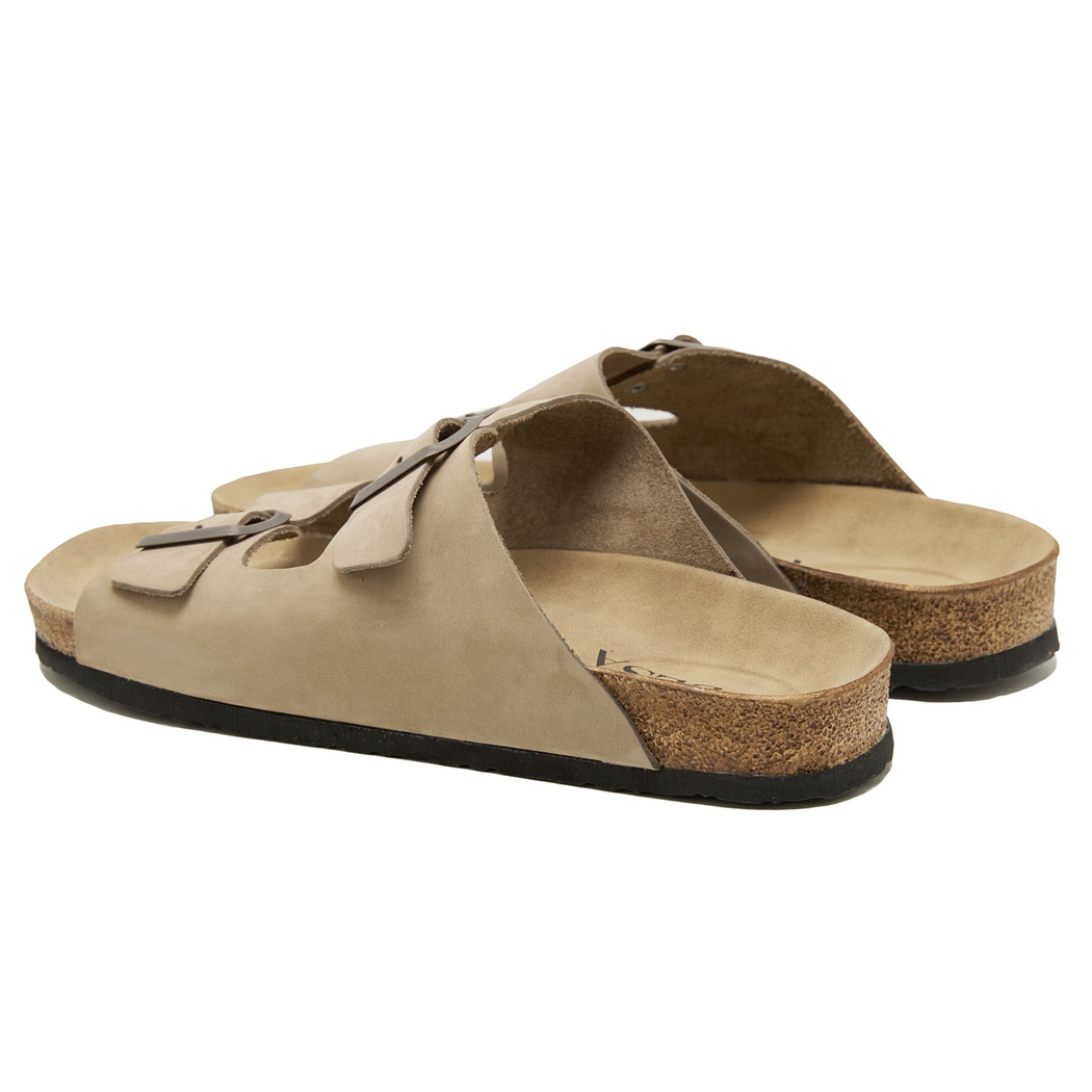 Gri Brian Erkek Deri Terlik