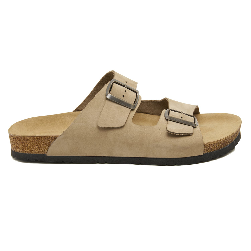 Gri Brian Erkek Deri Terlik