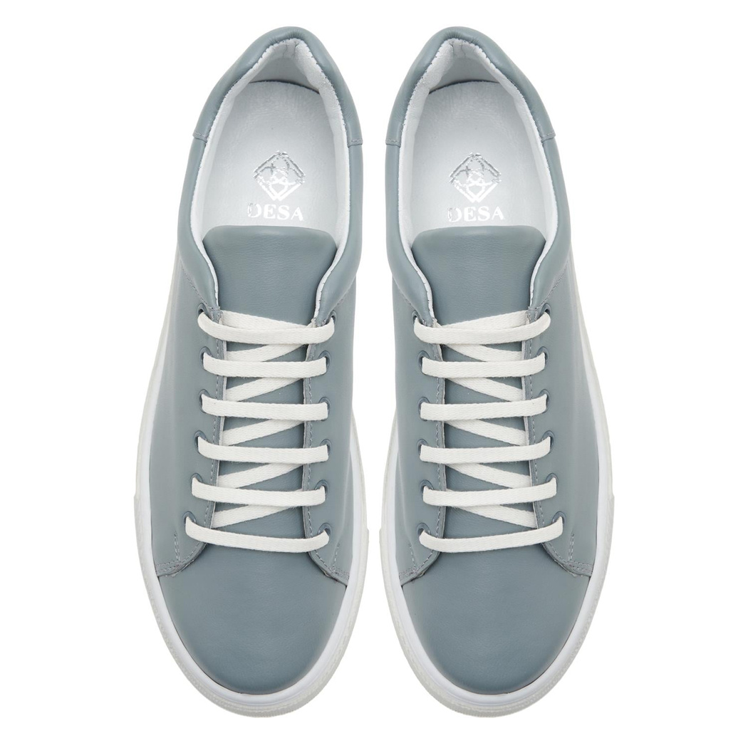 Gri Candide Kadın Deri Spor Ayakkabı